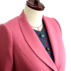 立体裁断のショールカラー