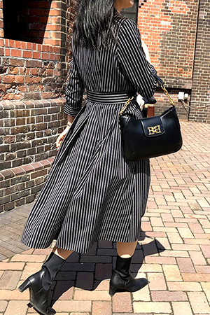 縫製教室・洋裁教室JOCHICAJEでは、仮縫いを丁寧にしているので、体型にピッタリ合った着心地のいいワンピースが出来る