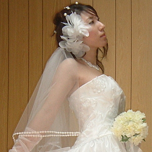 札幌立体裁断教室オーガンディーでお作りしたヘッドドレス