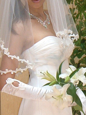 札幌立体裁断のウェディングドレス